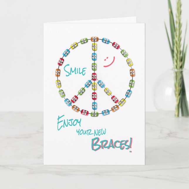 Tarjeta Nuevo anima la señal de paz de felicitaciones al b (Anverso)