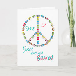 Tarjeta Nuevo anima la señal de paz de felicitaciones al b