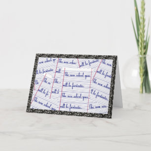 Tarjeta Nuevo año escolar