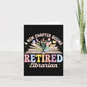 Tarjeta Nuevo capítulo comienza jubilado bibliotecario jub