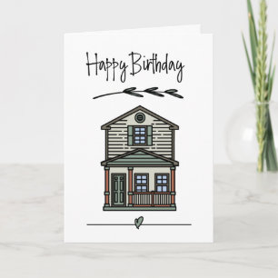 Tarjeta Nuevo Cumpleaños Feliz de Cliente residencial