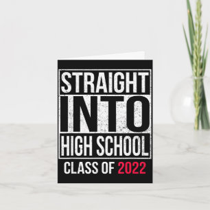 Tarjeta Nuevo estudiante de secundaria 1er día de regreso