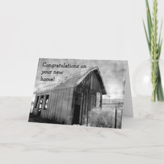Tarjeta Nuevo hogar de la cabaña vieja