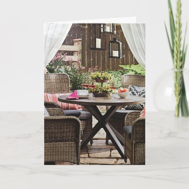 TARJETA ***NUEVO HOGAR*** DESEANDO MUCHA FELICIDAD (Anverso)