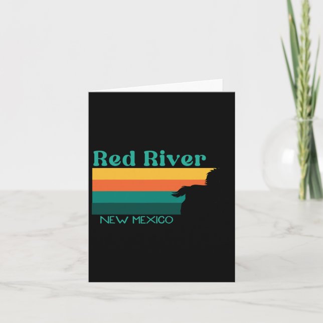 Tarjeta Nuevo México retro del Camino de Equitación del Rí (Anverso)