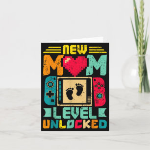Tarjeta Nuevo nivel de mamá desbloqueado Gamer San Valentí