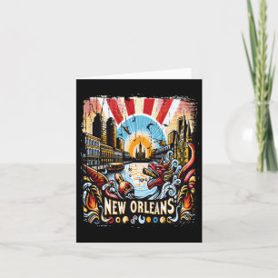 Tarjeta Nuevo Orleans Souvenir Mardi Gras Bourbon Street L