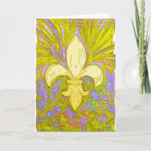 Tarjeta Nuevo OrleansWild Fleur de Leis