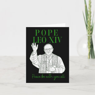 Tarjeta Nuevo Papa Leon Xiv Papa Christian, Habemus Papam