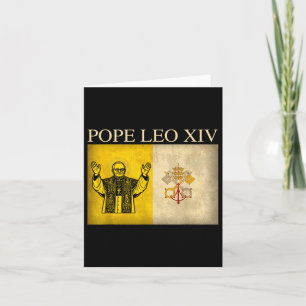 Tarjeta Nuevo Papa León Xiv Robert Francis Prevocan La Fl