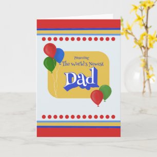 Tarjeta Nuevo Papá Regalo del Día del Padre Presentando al