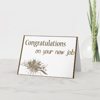 Tarjeta Nuevo trabajo