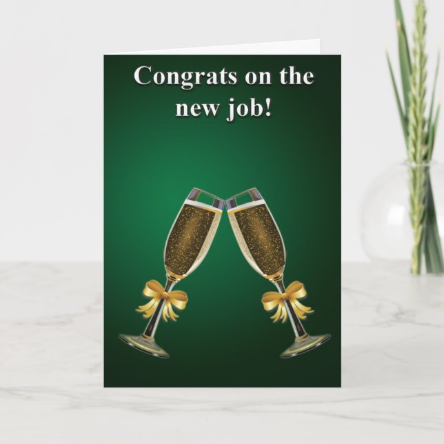 Tarjeta ¡Nuevo trabajo! (Anverso)