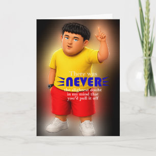 Tarjeta nuevo trabajo, felicitaciones por aprobar el exame