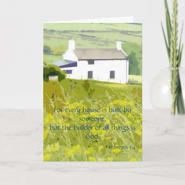 Tarjeta Nuevo versículo de la Biblia (Anverso)