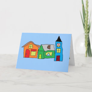 Tarjeta Nuevos felicitaciones a los hogares