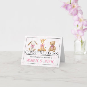 Tarjeta Nuevos Padres en el Nacimiento de su Hija