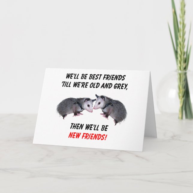 Tarjeta Nuevos viejos amigos (Anverso)