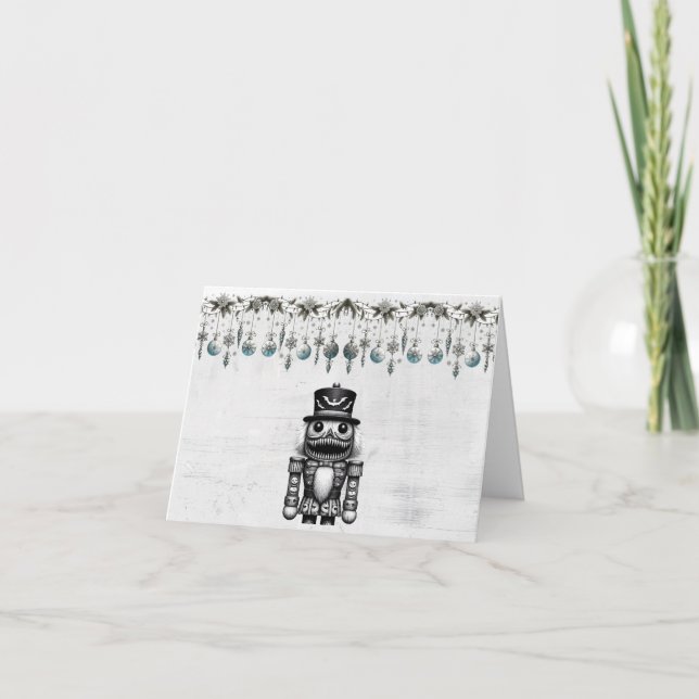 Tarjeta Nuez de macramé espeluznante de fiesta (Anverso)