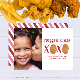 Tarjeta Nuggs & Kisses XOXO Stripe Valentine Foto