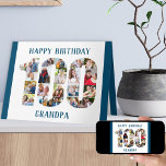 Tarjeta Número 100 de Collage de fotos número 100<br><div class="desc">Diga Feliz cumpleaños a alguien especial con una tarjeta fotográfica única. La plantilla de fotos está configurada para que puedas agregar tus fotos, trabajando desde la parte superior de cada número. También puedes editar el nombre del abuelo a papá, abuelo, bisabuelo o el nombre de una persona - lo que...</div>