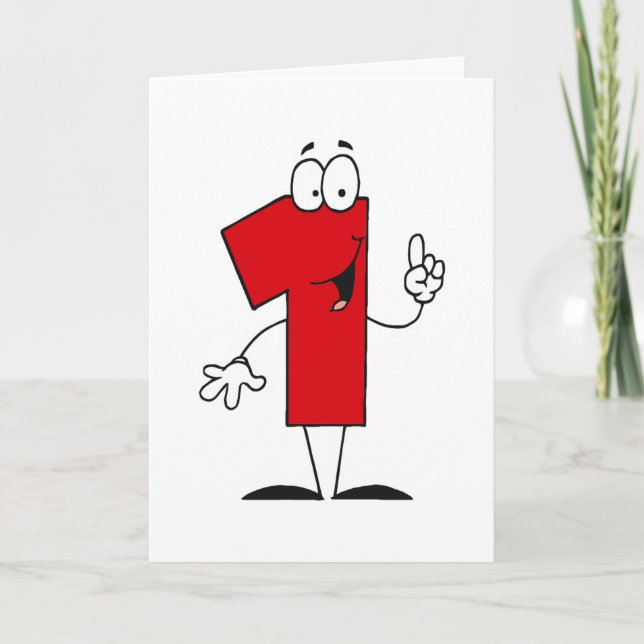 Tarjeta Número 1 camisetas y regalos de cumpleaños T (Anverso)