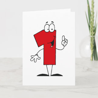 Tarjeta Número 1 camisetas y regalos de cumpleaños T