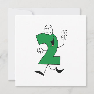 Tarjeta Número 2 camisetas y regalos de cumpleaños
