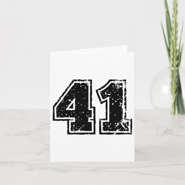 Tarjeta Número # 41 Cuarenta y un equipo de ventas de un p (Anverso)