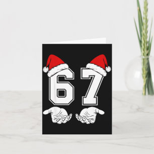 Tarjeta Número 67 Coincidencia Seis Siete 6 7 Meme 6 7 Nav