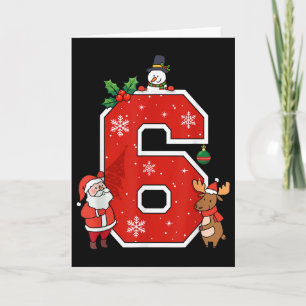 Tarjeta Número 6 7 Meme 67 Pijamas de Pareja Navidad Coinc