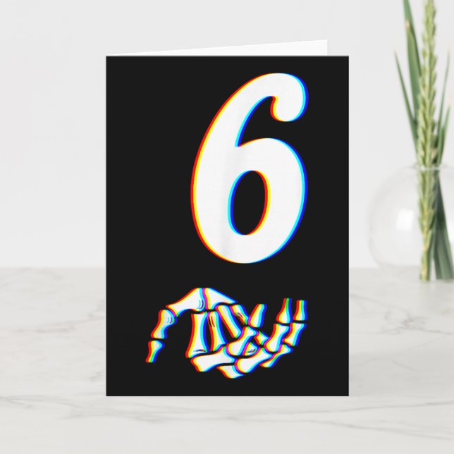 Tarjeta Número 6 Coincidiendo con 67 Meme Mano de Esquelet (Anverso)