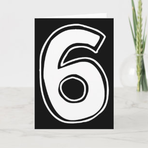 Tarjeta Número 6 Seis Siete 6 7 Meme 67 Divertido Cumpleañ