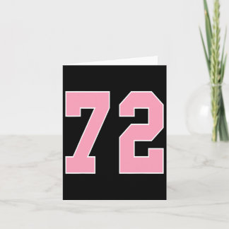 Tarjeta Número 72 Cáncer De Mama Bizbilo De Pie Rosa A