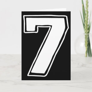 Tarjeta Número 7 Seis Siete 6 7 Meme 67 Divertido Cumpleañ