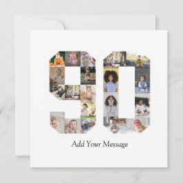 Tarjeta Número 90 Collage de fotos
