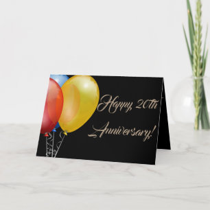 Tarjeta Número de aniversario feliz destino de destino en