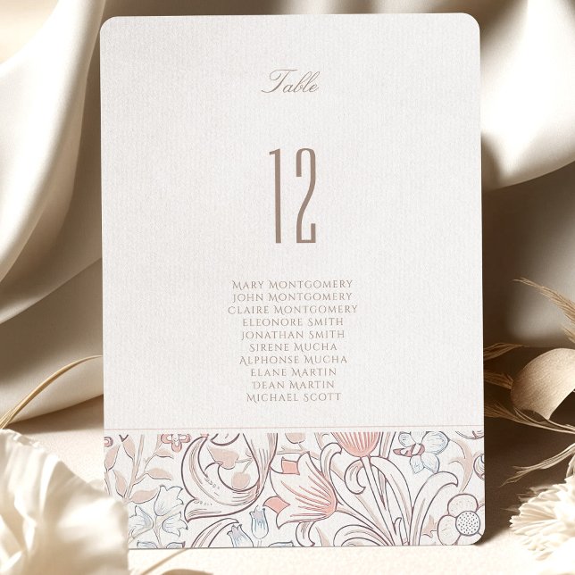 Tarjeta número de mesa de Boda de Calla dorada Lil (Subido por el creador)