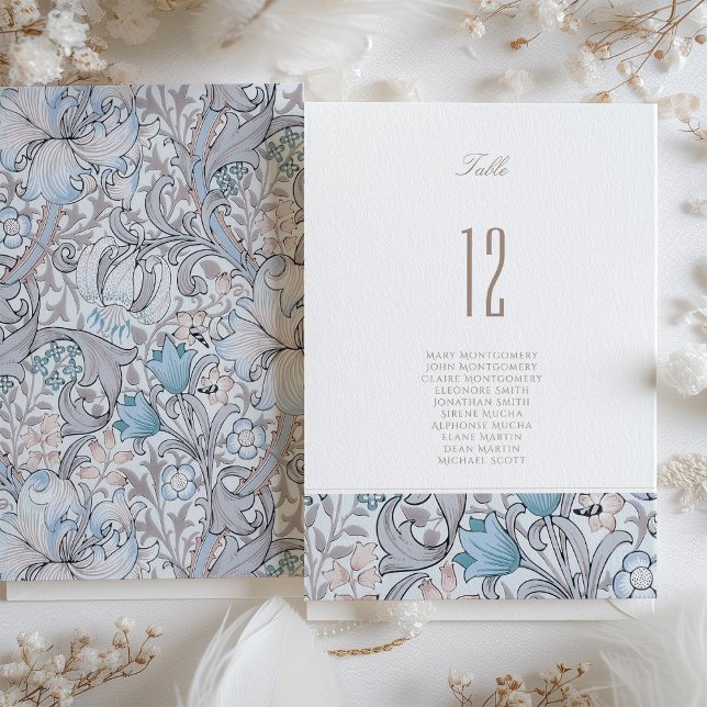 Tarjeta número de mesa de Boda de Calla dorada Lil (Subido por el creador)