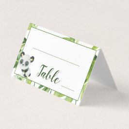 Tarjeta Número de tabla de cumpleaños de Baby Shower de Pa