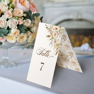 Tarjeta Número de tabla de guiones botánicos de los Rosas 
