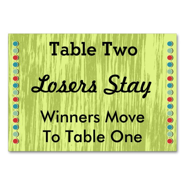 Tarjeta número de tabla de puntos de Bunco #2 (Anverso)