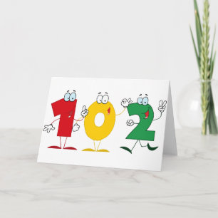 Tarjeta Número feliz 102