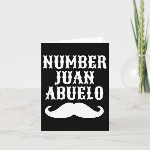 Tarjeta Número Juan Abuelo Mejores Regalos Españoles Mexic