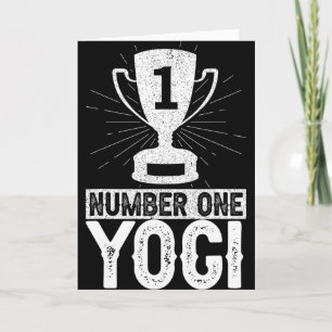 Tarjeta Número Uno Yogi Meditación Yoga Namaste