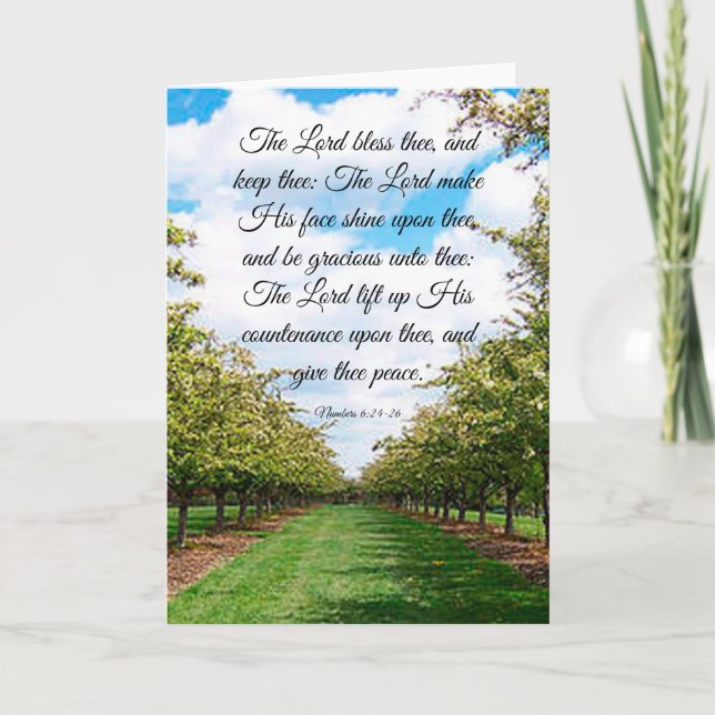 tarjeta Números 6:24-26 (Anverso)