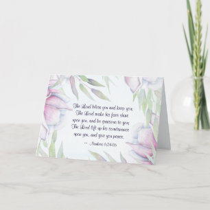 Tarjeta Números 6:24-26 El Señor Te Bendice, Biblia Verse