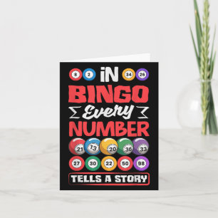 Tarjeta Números de bingo cuentan historia - Gambl de loter