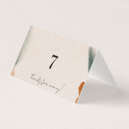 Tarjeta Números de mesa editables para Baby Shower | Estil