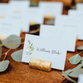 Tarjeta Números de tabla de Eucalyptus Boda